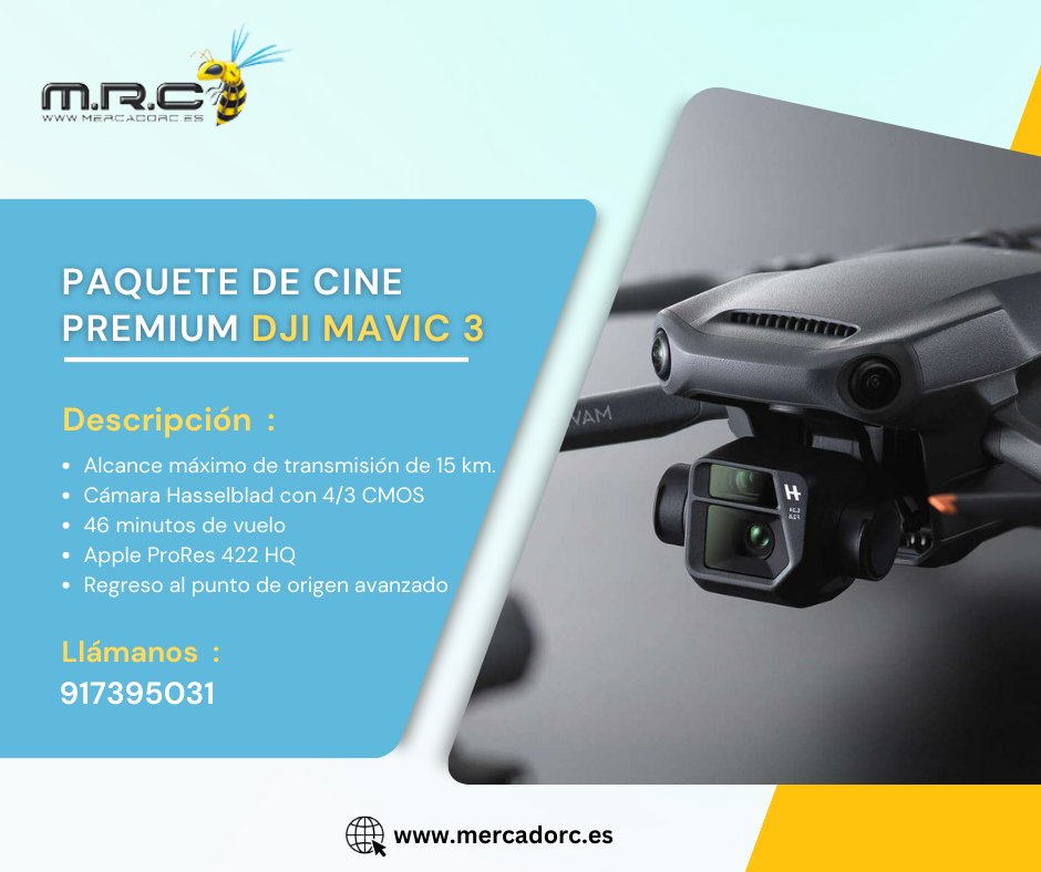 Mercado_RC's tweet photo. El DJI Mavic 3 es un dron de consumo de alta gama conocido por sus excepcionales,excepcionales, capacidades de cámara, funciones avanzadas, largo tiempo de vuelo y un alcance impresionante.

leer más : https://t.co/RYfkxSRQ8Y

#dji #djimavic #drones #photography #mavic #mercado https://t.co/xsayFHsWYt