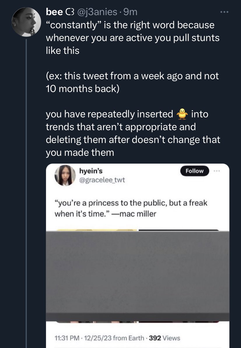 gracelee_twt's tweet photo. awks why did u cover the content when all i tweeted was the vid 🐹 being funny lol. anw i think i need to state here that eng isn’t my first language! so y’all can say anything doesn’t change the fact that my pure intention was never came close to ur rotten braindead https://t.co/OZNISClnGM