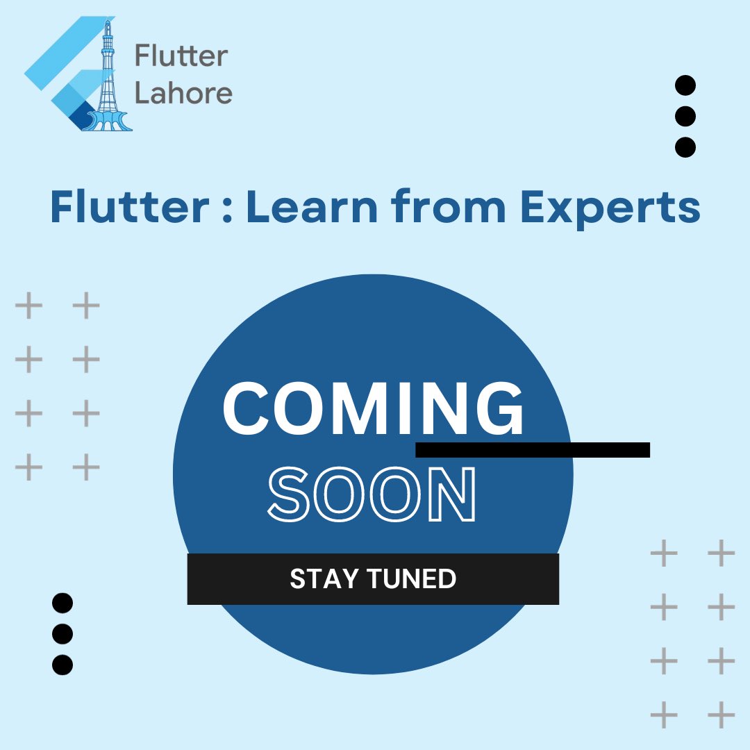 FlutterLahore's tweet image. We're thrilled to invite you to our upcoming event, 'Flutter: Learn From Experts.' 🚀
More details coming soon!
#flutter #flutterdevelopers #flutterlahore #fluttermeetup