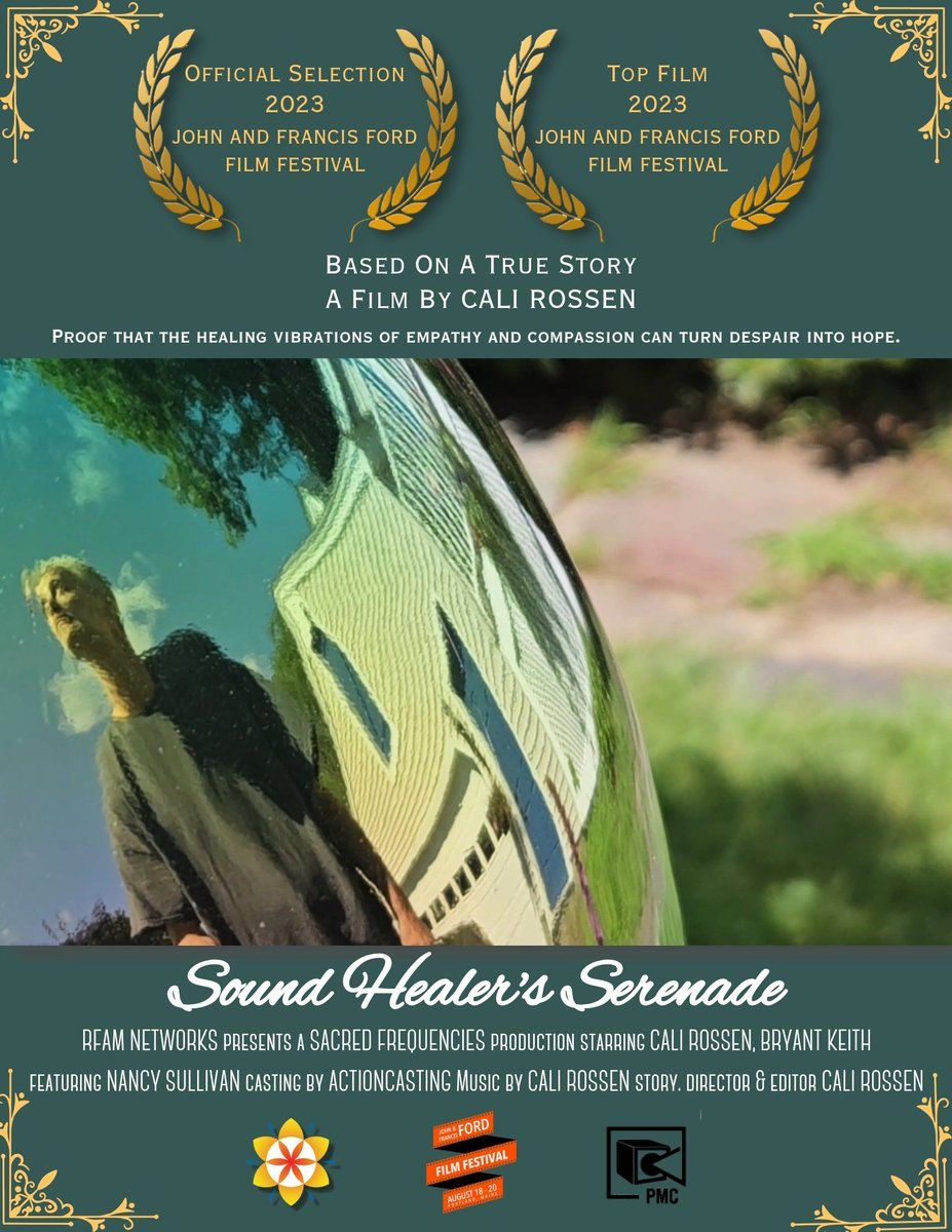 John & Francis Ford Film Festival
Official Selection & Top Film screening with live #soundhealing @SacredFreqs  Sxheduled April 6 & 13, 2024 @OsherLifelong #universityofsouthermaine @newscentermaine #newsworthy @PressHerald @portlandmedia 
#director #producer #calirossen