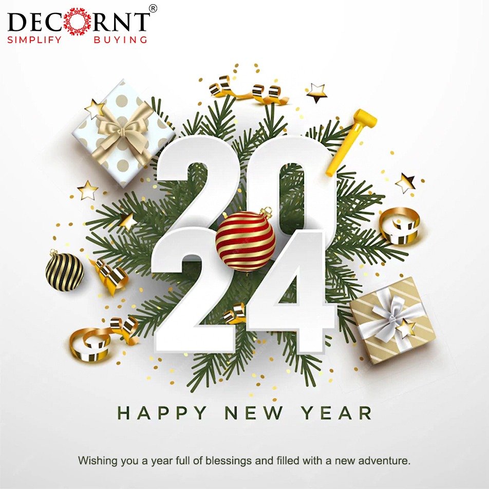 Decorntindia's tweet photo. May you Find Happiness in every sunrise , Sunset &amp; Rainbow in 2024 ....this year be the best year for you. Happy new year May god pour all happiness &amp; Prosperity on you in this new year !!! https://t.co/XjR6AnjqbA