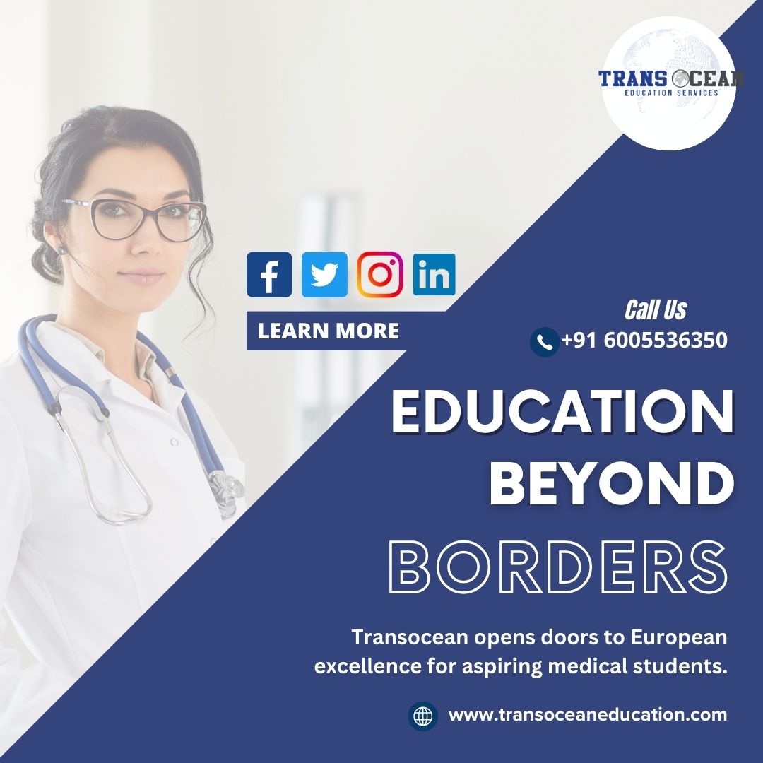 Transition seamlessly from classroom to clinic, shaping your medical career according to your preferences. Consider studying MBBS in Europe with a program that spans the globe, dedicated to shaping future doctors on an international scale.

transoceaneducation.com

#abroadstudy