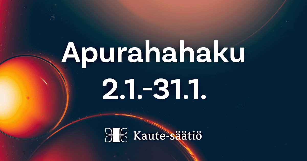 📣 KAUTE-säätiön vuoden 2024 #apurahahaku on auki! 📣 Myönnämme apurahoja tutkimukseen, opetukseen ja opiskeluun lupaaville kauppa- ja teknillisten tieteiden tutkijoille. Lue lisää ja lähetä hakemuksesi 31.1. mennessä: kaute.fi/saation-apurah…

#tutkimus
