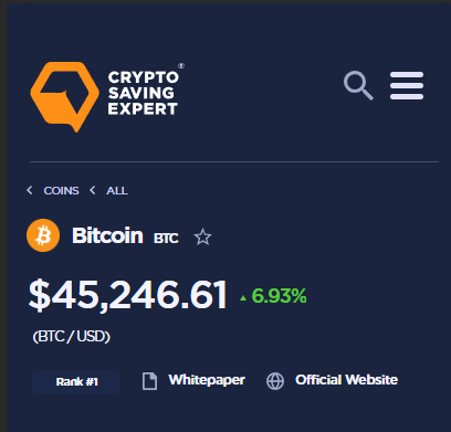 CryptoSavingExp's tweet photo. #Bitcoin is Trading above $45,000

is this a sign that a #BitcoinETF will be approved? https://t.co/4bEP4XDlEN