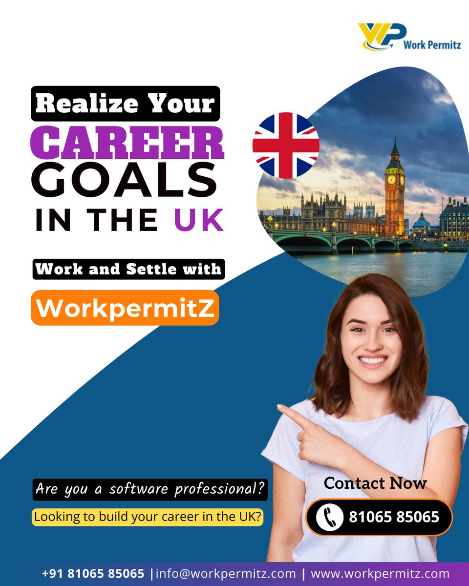 workpermitz's tweet image. Realize your career goals in the UK with Workpermitz – Secure employment and establish yourself in the United Kingdom.
Contact or WhatsApp @ +91 81065 85065
smpl.is/8er0k
#ukworkpermit #uk #visa #skilledworkervisauk