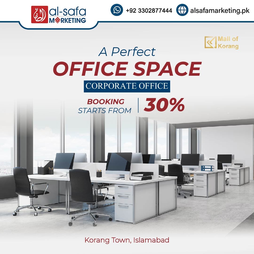 Where business meets brilliance – Mall of Korang's new chapter unfolds in corporate elegance! 🏢✨ #AlSafa #alsafamarketing #Mallofkorang #CorporateVibes #corporateoffices #bookyourofficenow #booknow #investmentopportunity