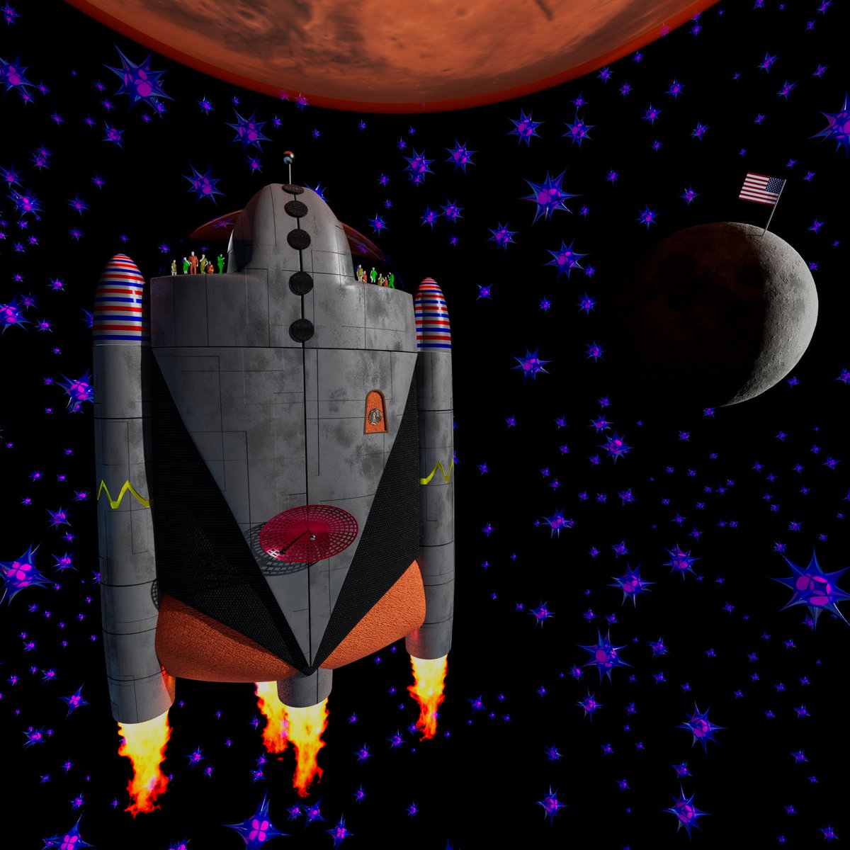 KidsDrawRockets's tweet photo. Render by: @nickhenning3d 
Drawing by: Isaiah, age 9
Submitted by: @KBarlow48 https://t.co/bgXKsXBUrL