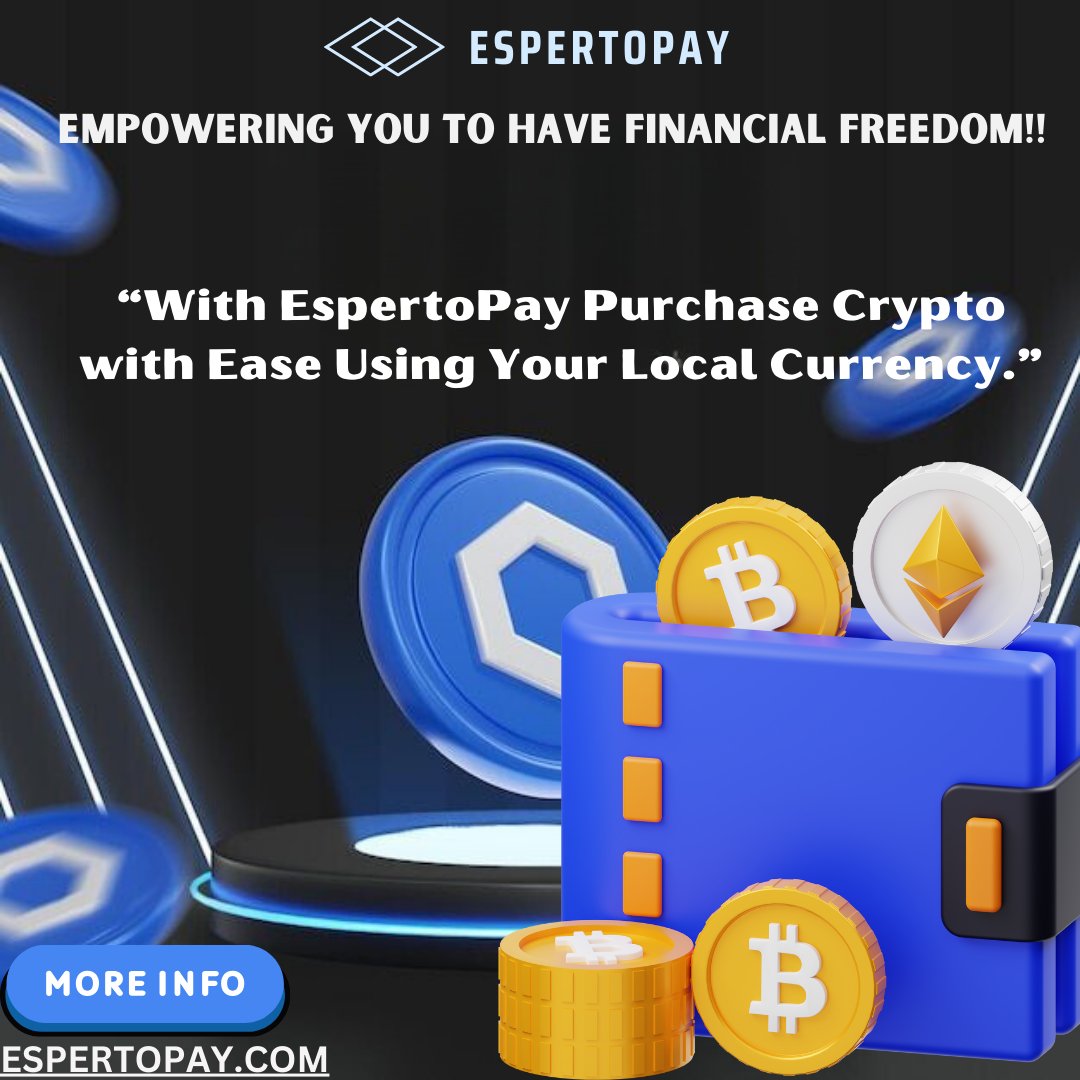 Espertopay's tweet photo. EspertoPay Bridges the Gap, Letting You Dive into Digital Assets with Your Local Currency.
#LocalToCrypto
#DigitalAssetsMadeEasy
#YourCurrencyYourCrypto
#DiveIntoDigital
#EspertoExchange
Know more: https://t.co/UXuCg2SLNp
Mail to: info@epsertopay.com https://t.co/iT7yigqK9q