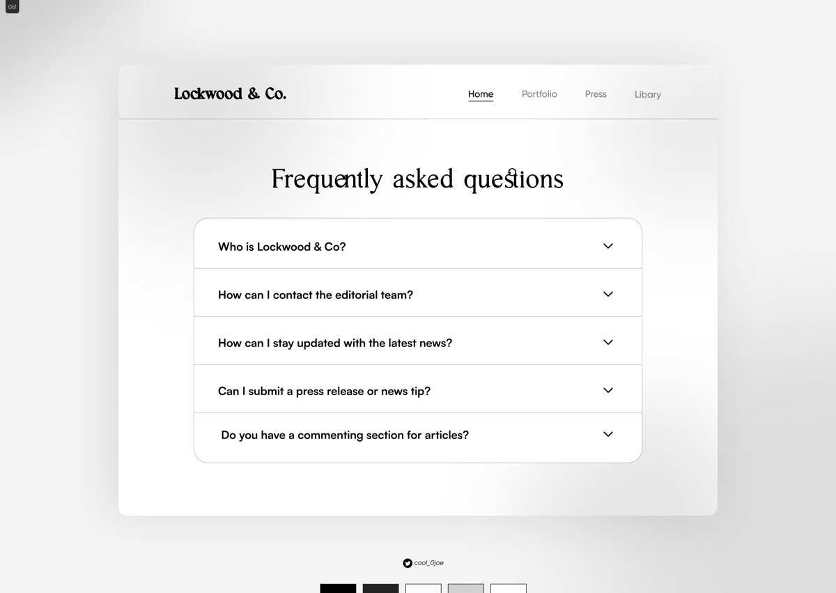 Cool_0Joe's tweet photo. Here's my submission for Day 61/68
Prompt: FAQ

 #designchallenge #uidesign #DailyUI #designchallenge #emberUIchallenge https://t.co/PsUkItXc2G