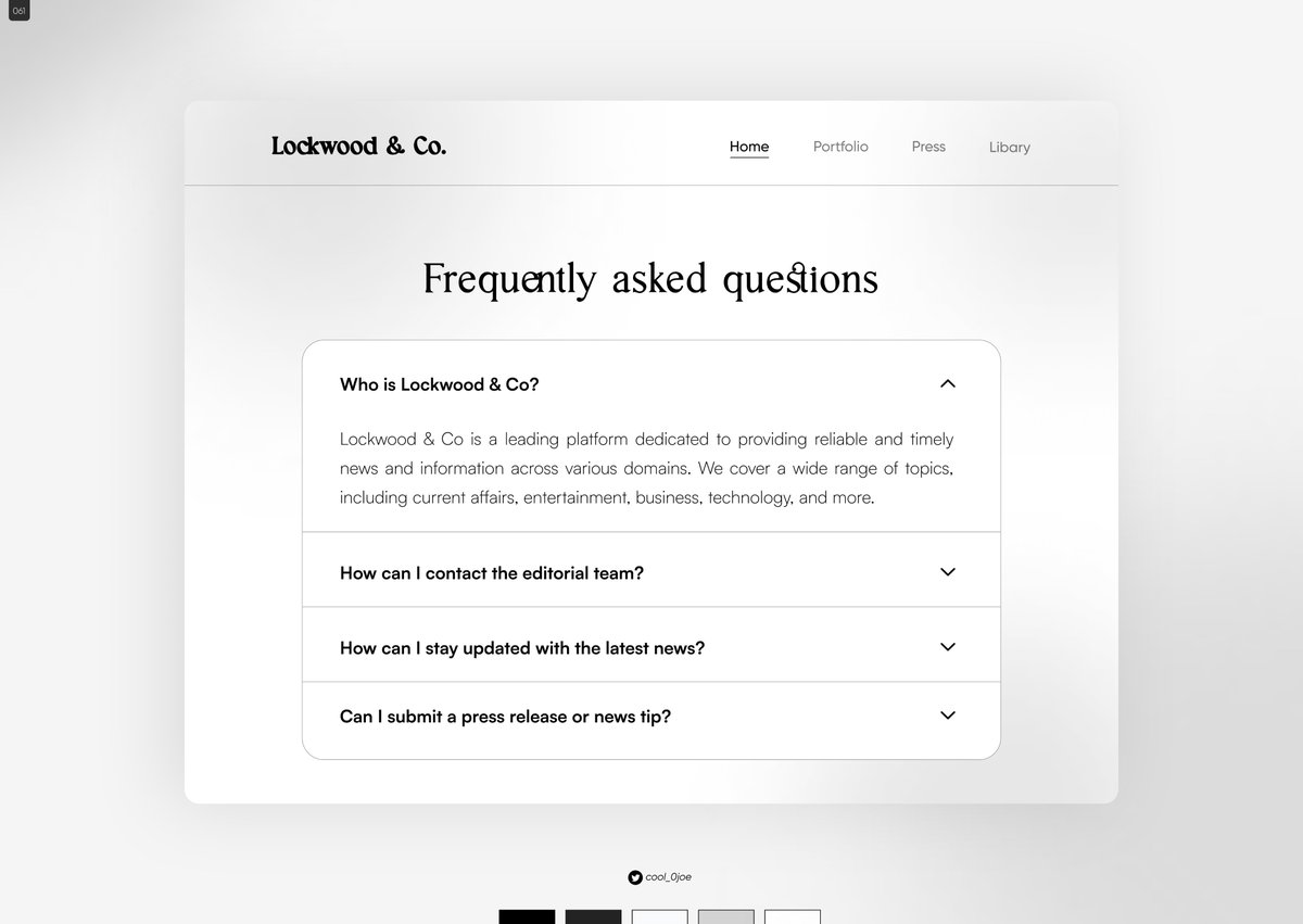 Cool_0Joe's tweet photo. Here's my submission for Day 61/68
Prompt: FAQ

 #designchallenge #uidesign #DailyUI #designchallenge #emberUIchallenge https://t.co/PsUkItXc2G