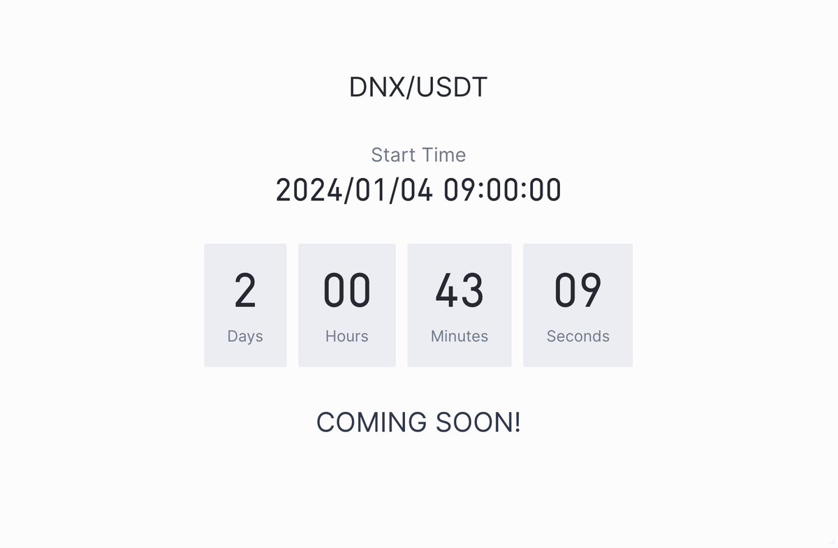 dynexcoin's tweet photo. *** https://t.co/AR8sBXO6Np LISTING ANNOUNCEMENT ***
We're thrilled to announce that DNX is set to join the ranks on @gate_io! :tada: As we expand our horizons, this listing marks a significant milestone for the Dynex community. Get ready for a new chapter in our journey! :rocket::sparkles: 

Trading Start Time: 08:00 AM 4th Jan, 2024 (UTC) 
Trading Pairs: DNX/USDT

https://t.co/iuPAUxgqhe

$DNX #Dynex #Listing #ANNOUNCEMENT