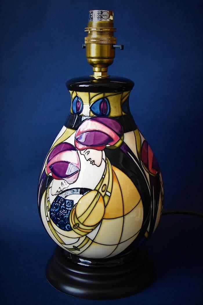 #MoorcroftPottery L7/7 Two Sisters Lamp Kerry Goodwin bwthornton.co.uk/Moorcroft-Late…