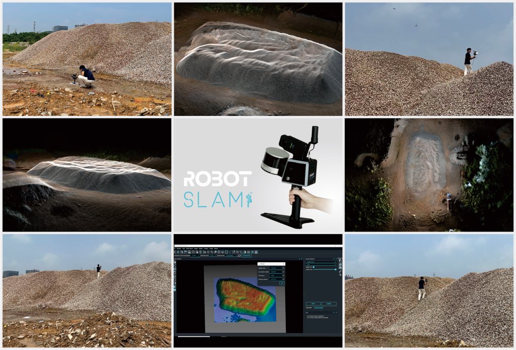 RobotSLALM used in Stockpile Volume Calculation. 
RobotSLALM can easily obtain the cloud points of stockpile and calculate the volume quickly. 
More efficient and convenient.

#SOUTH #RobotSLAM #survey #3D #laser #scanner #CloudPoint