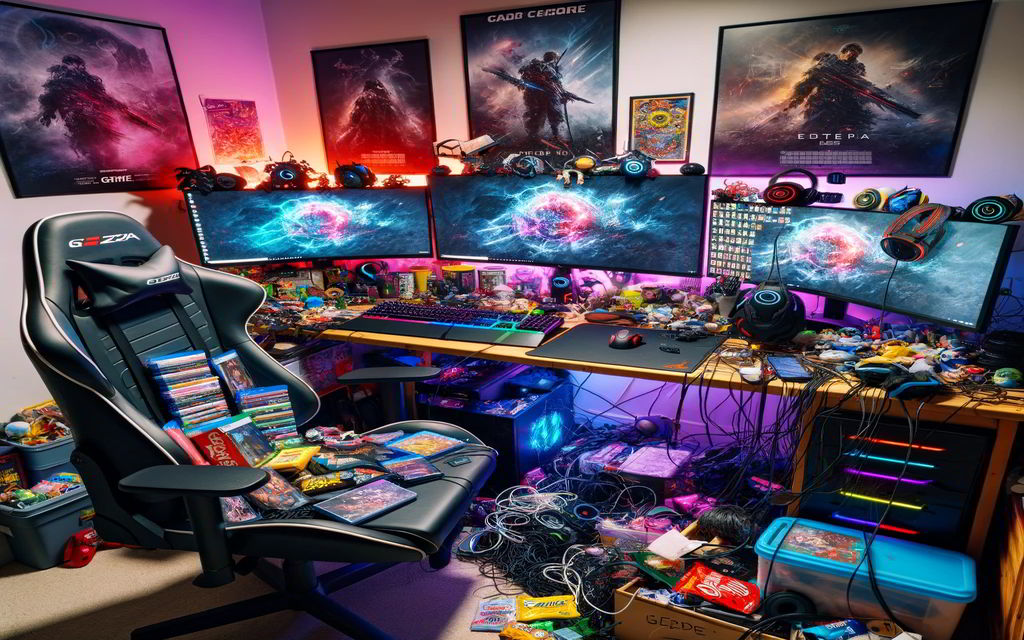 WalaWalaGames's tweet image. Small desk, big gaming dreams? 🌟 Transform your cramped corner into a gamer's paradise with our latest article and uncover the top 10 must-haves for epic gaming in tiny spaces. #gaming #smalldesk #declutter #GameOn 

⏩Article: walawala.gg/games/game-on-…