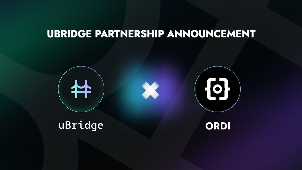 uBridgeOfficial's tweet photo. Partnership News🎉

🌉#uBridge is teaming up with $ordi! We're thrilled to provide specialized cross-chain solutions for $ordi, propelling our joint journey towards innovative breakthroughs.

Stay tuned for more thrilling news and events ahead! 🤝 https://t.co/yqBs3S1OR1
