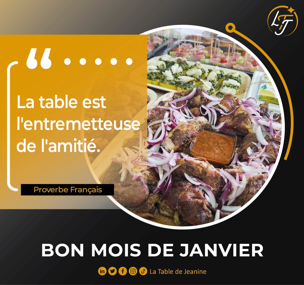 LaTable2Jeanine's tweet photo. En Afrique on fait et défait les relations autour d'un plat  et durant une CAN (Coupe D'Afrique des Nations)... 😂

Bon mois à vous la famille !

#HelloMonth
#LaTableDeJeanine 🍽
#SavourezVosEmotions ✨ https://t.co/aI75OG7rc0