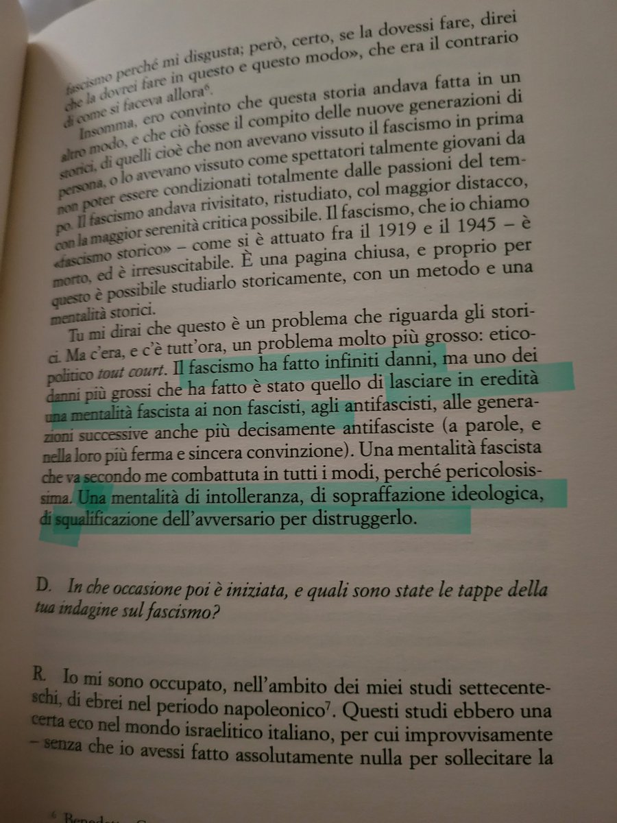 Renzo De Felice, Intervista sul Fascismo,  1975.

Aveva capito tutto già 50 anni fa.