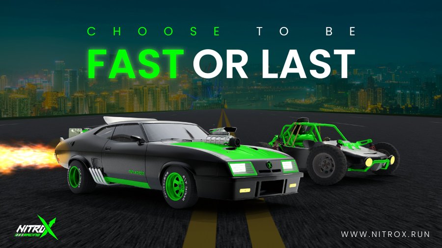 The adventure is far from over; in fact, it's just beginning!

Get ready and prepare to embark on a race track with Nitrox racing cars🏎

The thrill of Nitrox Racing is just starting!🎇

#IGO #Metaverse #P2E #NFT #NFTCommunity #cryptocurrecy #Blockchain #NFT