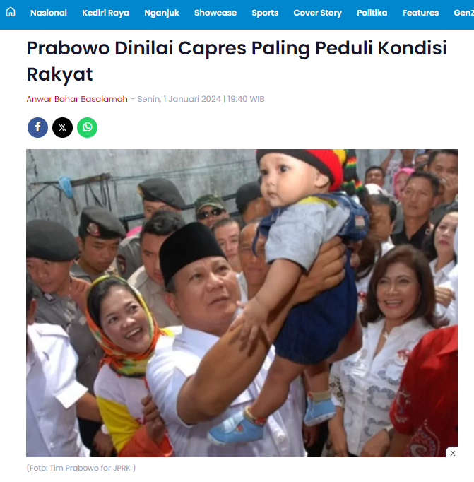 anisabayan1's tweet photo. Lihat sj program2nya pak @prabowo , sederhana namun tepat guna utk rakyat. Mudah dipahami namun dibutuhkan serta simultan efeknya bgmasyarakat.

Semua program beliau lebih fokus ke kebutuhan rakyat dan meningkatkan level pemberdayaan diri masyarakat agar dapat bersaing di global. https://t.co/Pk7MrZtuYf
