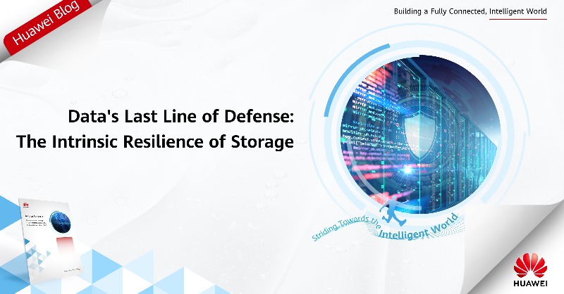 IT_Huawei's tweet photo. Keep your data safe 🔒 with a reliable and #resilient storage system. Discover how to build the last line of defense in our latest #HuaweiBlog post: https://t.co/l2EWoKQBBb #StridingTowardstheIntelligentWorld #HuaweiStorage #IntrinsicResilience