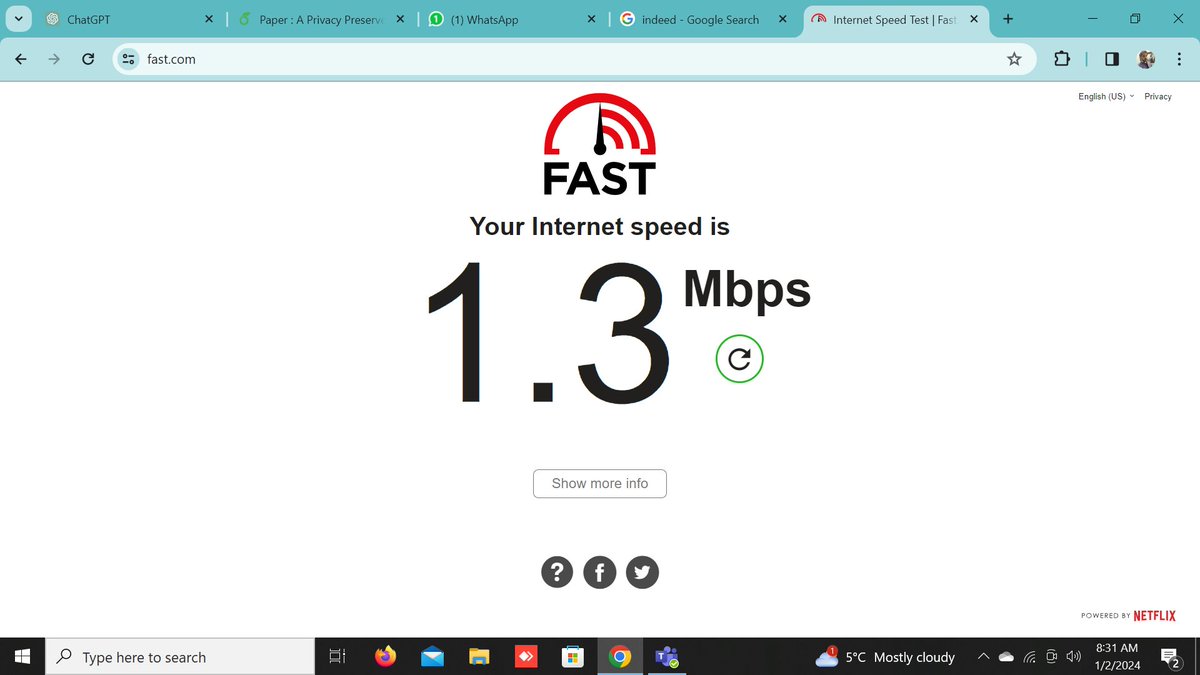 tayyab_reh's tweet image. Hi, totally let down by PTCL services at NASTP Alpha Techno Square. Consistently having to report issues with the 15 MB package, but here&apos;s the real speed:
@PTCLOfficial @ceoptclgroup 

 #InternetWoes #CustomerServiceFail #ptcl