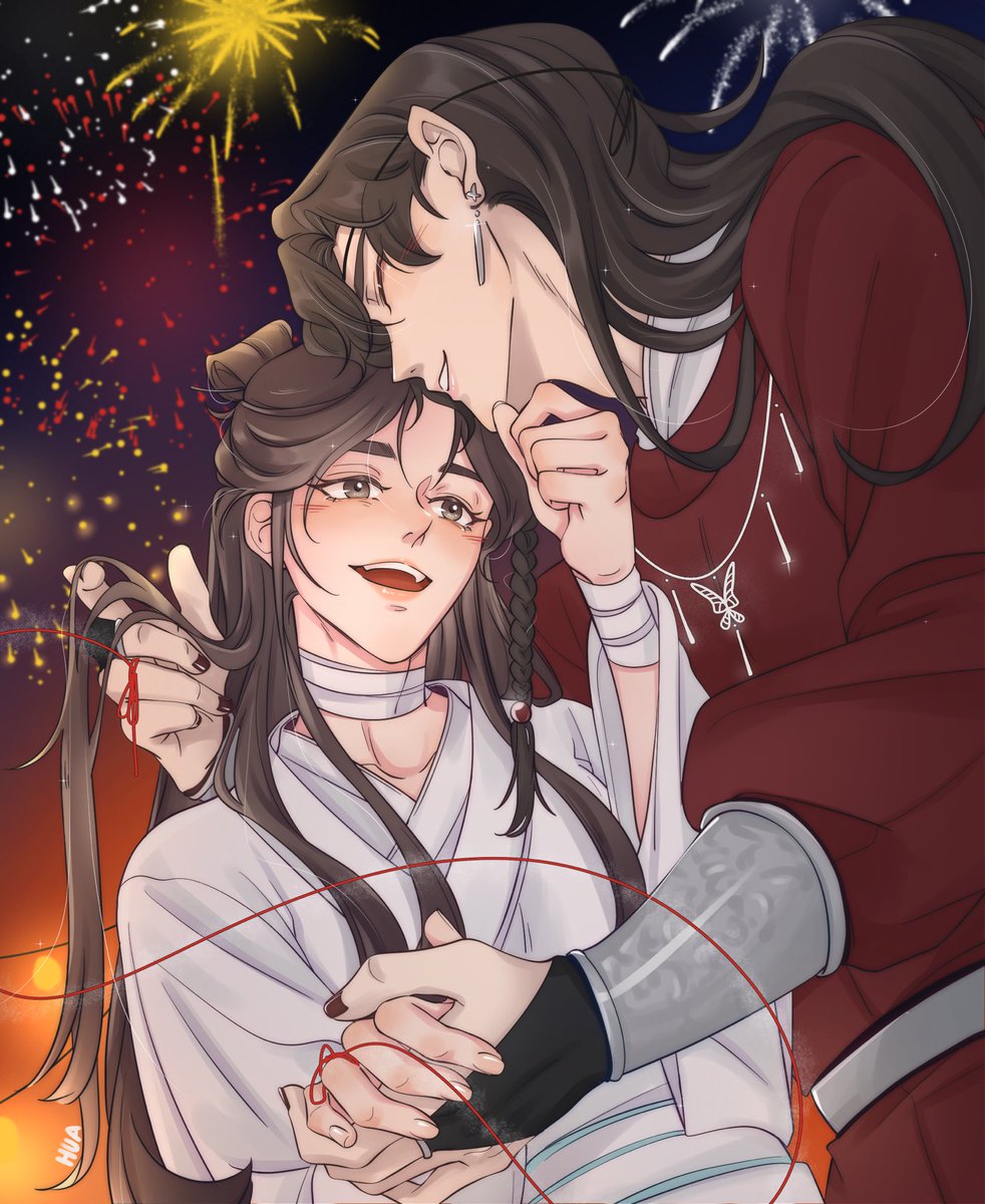 「happy new hualian year!! #tgcf #天官赐福 」|papaya | comms open!のイラスト