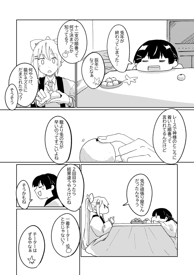 兎→龍