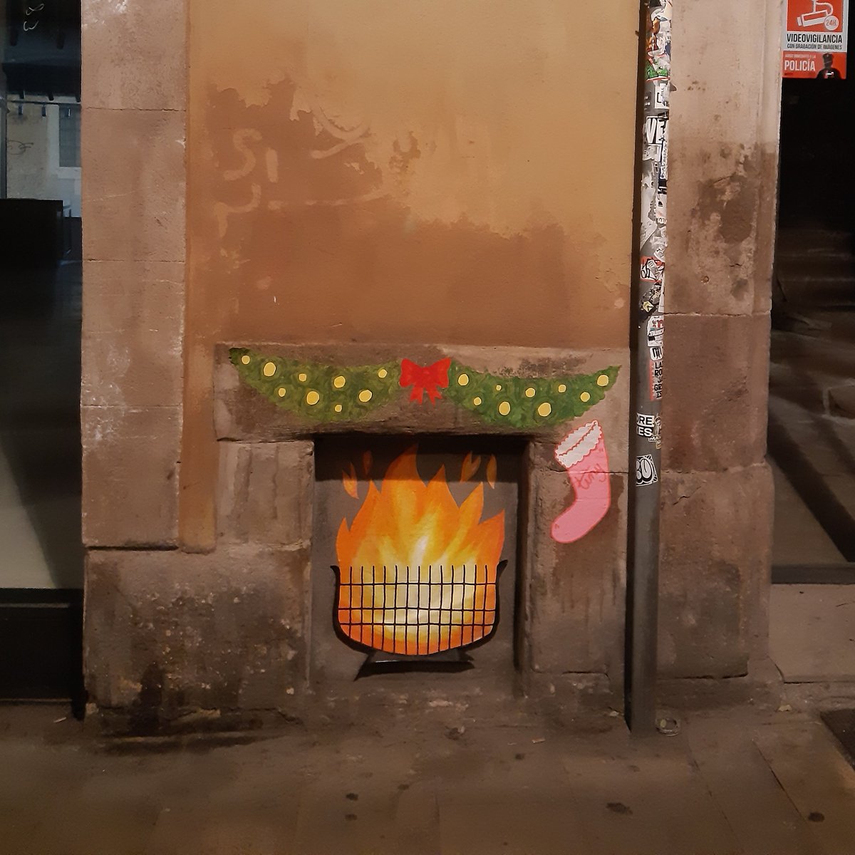 Una divertida mostra de #StreetArt nadalenc a #barcelona