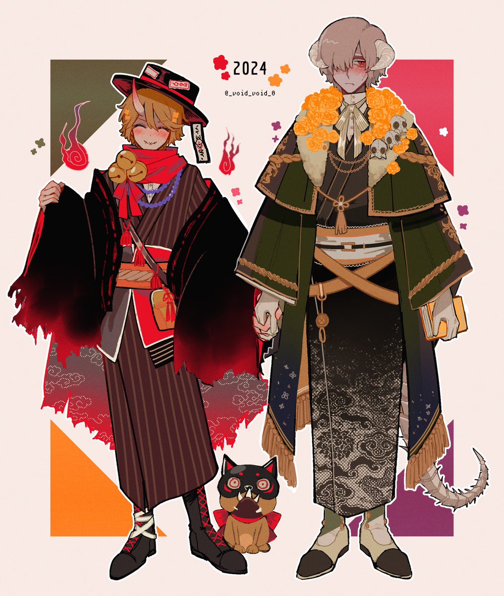 新年の装い配墓配👹🐉(服装アレンジ)