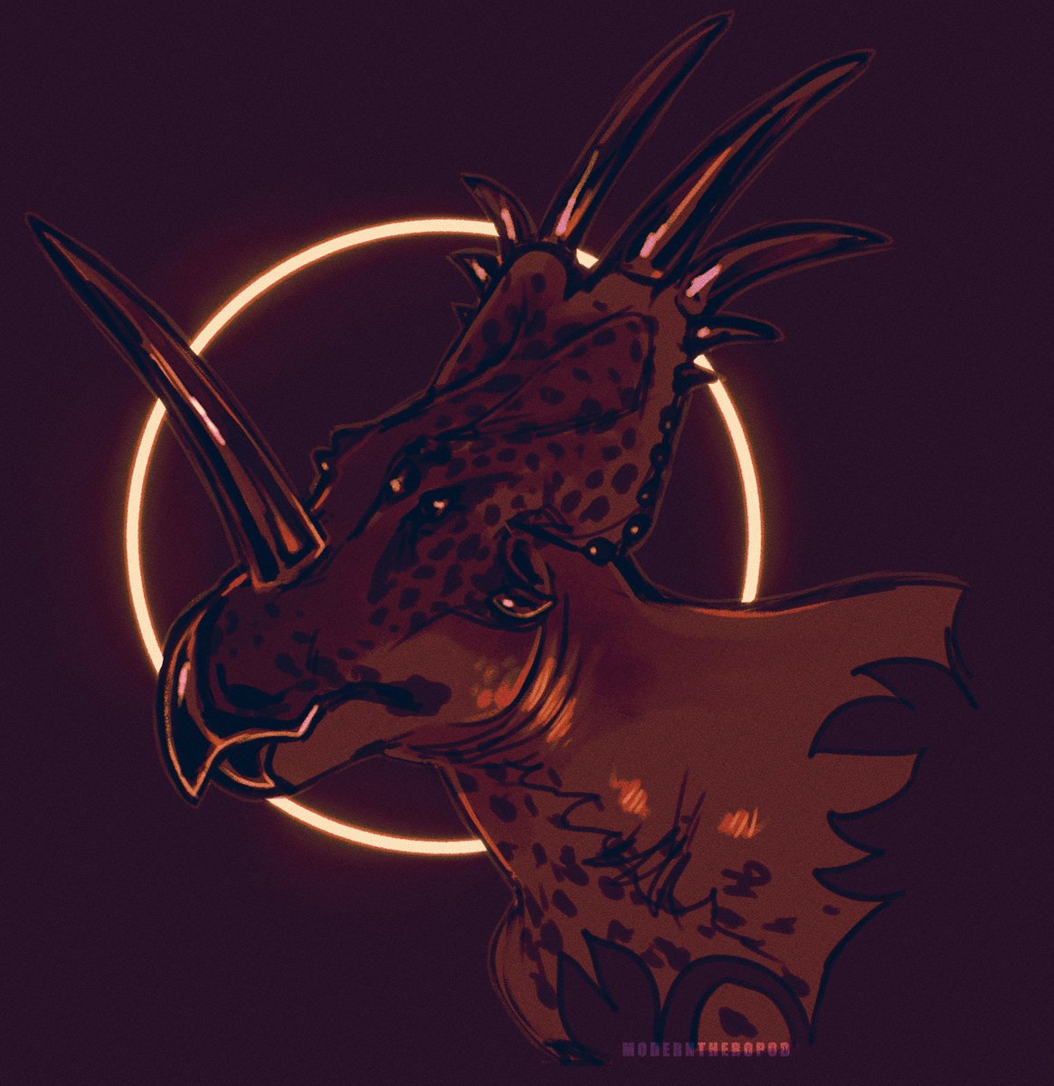 modern_theropod's tweet photo. For @__Sibbi__ #styracosaurus #paleoart https://t.co/wGhfFQJSbL