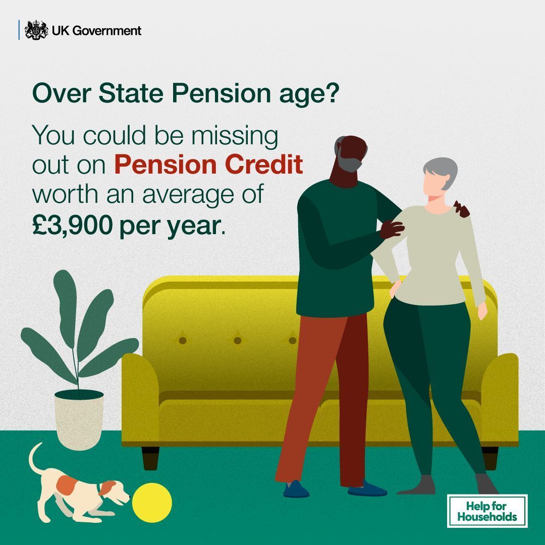 AgeUKBury's tweet photo. Over 2,300 older people in the borough of Bury are missing out on £5 million pounds, by not claiming their entitlement to Pension Credit. 

Find out if you can make a claim, go to https://t.co/bZrAj9E8Pl for more information https://t.co/bEMY3DtzCt