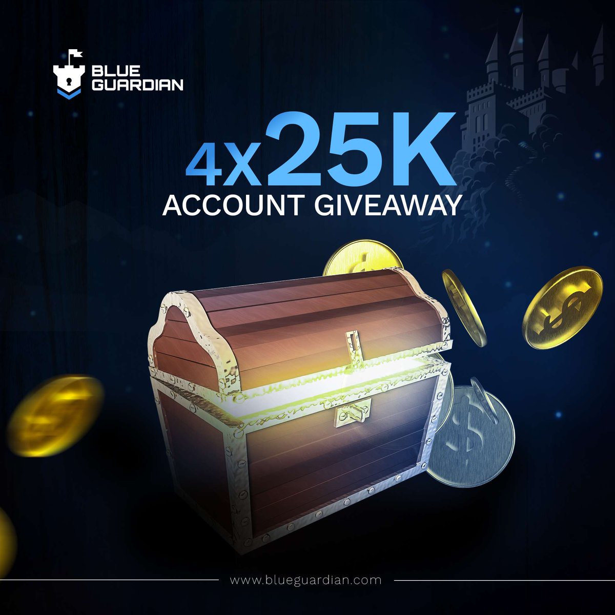 mrfocused3's tweet photo. 🚨🚨 MAJOR GIVEAWAY 🚨 🚨 

4 x $25K Accounts

To enter:
1. Like &amp; Retweet

2. Follow @mrfocused3 &amp; @BlueGuardiancom @dailysignals24

3. Tag 2 Traders

4. Don't forget to subscribe to my youtube account
https://t.co/ih3RFTyB8X

 I will announce winners soon https://t.co/rAfy0vVKyy