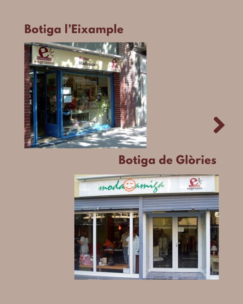 FEngrunes's tweet photo. 🛍️ Aquestes són les botigues físiques les quals disposa Engrunes

#ModaConsciente #Sostenibilitat #EconomiaCircular #CompraDeSegonaMà https://t.co/ZPx8RZQy0V