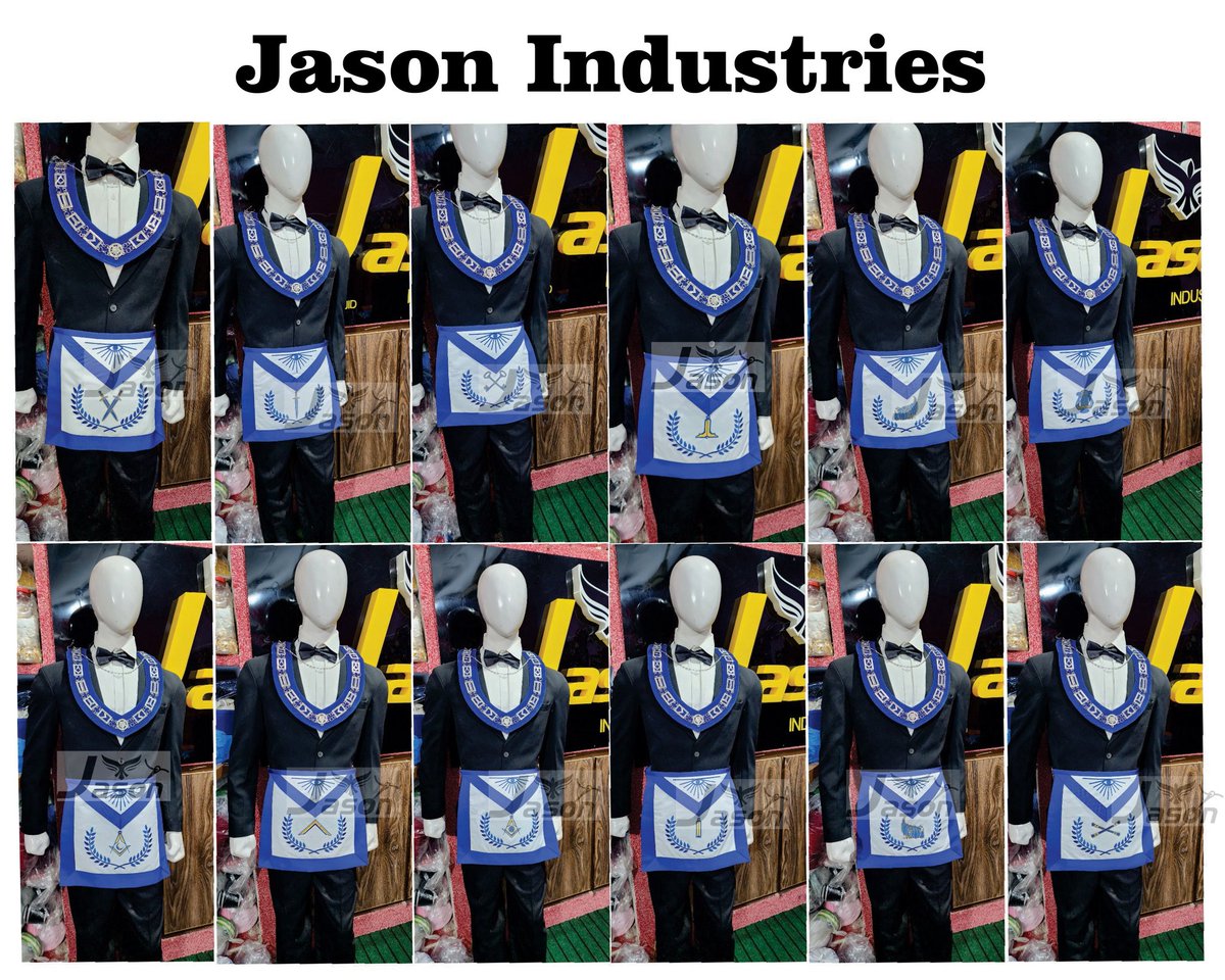 IndustriesJason's tweet photo. Past Master Apron and Chain Collar.
With machine embroidery work.
https://t.co/j1PmxJcw7e
Email: jasonindus.pk@gmail.com 
Whatsa: +923076424773 https://t.co/8sA1LgAiMC
