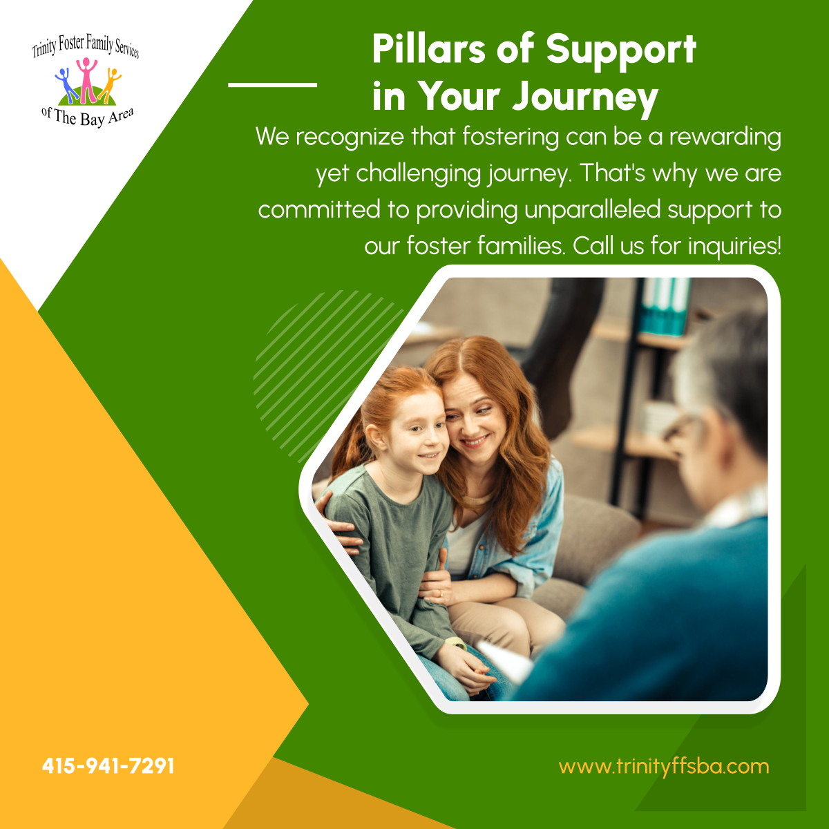 trinityffsotba's tweet image. At Trinity Foster Family Services of The Bay Area, we feature a weekly support program from experienced mentors and counselors who are passionate about making a positive impact on the lives of foster families.

#SanFranciscoCA #FosterCare #SupportProgram