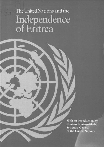 GurageFirst's tweet photo. Document below, "The United Nations and the independence of Eritrea", curated by Egyptian Secretary General of the UN - Boutros-Ghali (1922-2016), highlights the steps UN took to effect  secession of Eritrea from Ethiopia.
No such document for Somaliland.
https://t.co/k8L89epWYP https://t.co/1E7siHKffo