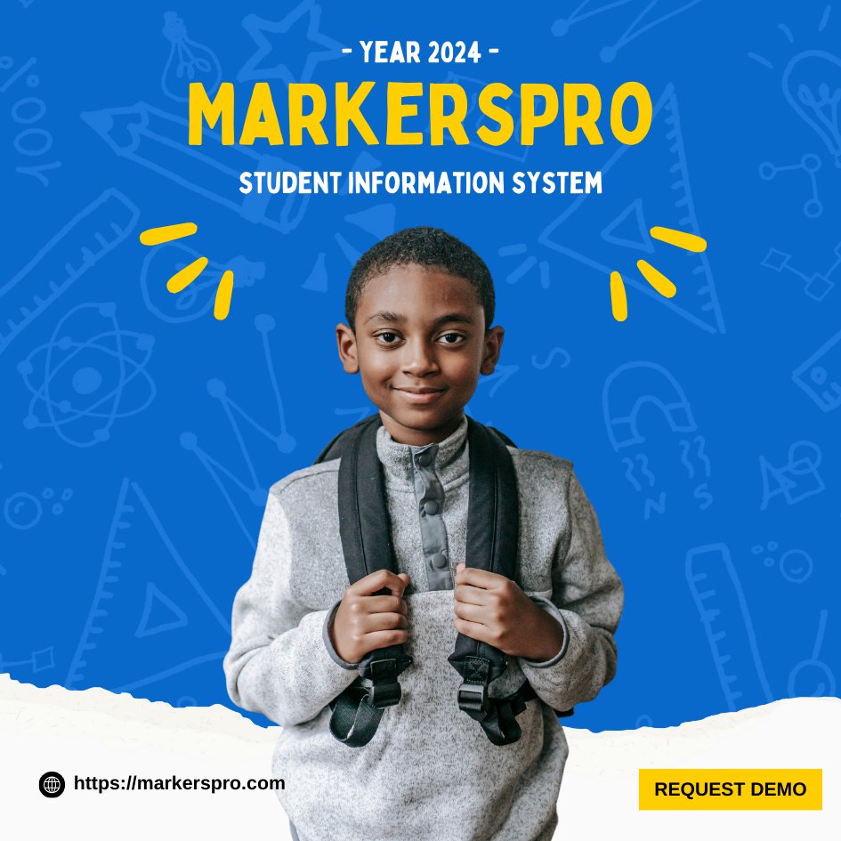 wefivesoft's tweet photo. MarkersPro is a comprehensive information management system designed for K-12 schools, streamlining administrative tasks such as admissions, assessments, fee collection, and more. 🏫💻Providing enhanced efficiency and convenience for all stakeholders. https://t.co/YbYskZLEcK https://t.co/ySE3T1gMDC