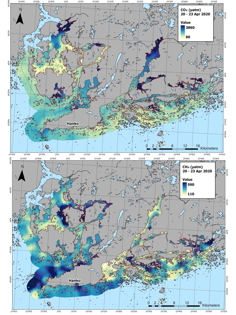 Carbon dioxide and methane concentrations are highly variable in coastal waters. Our new article in Limnology and Oceanography Letters <a href="/aslo_org/">ASLO</a> highlights how these "hot spots" are sustained by elevated inputs of organic carbon.

aslopubs.onlinelibrary.wiley.com/doi/10.1002/lo…