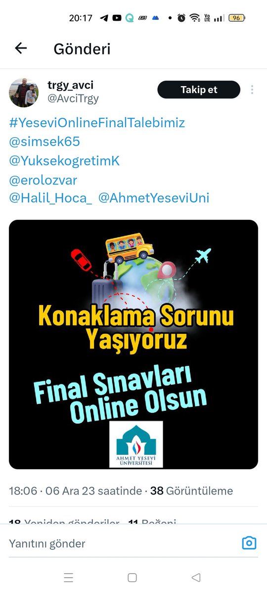 <a href="/simsek65/">Muhittin Şimşek</a> deprem bölgesindeyim. final sınavlarımız için müjdeli haberi bekliyoruz.