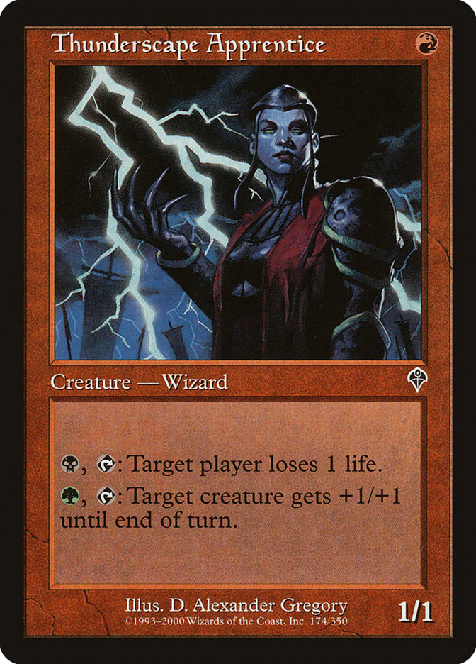 Holmaisteri's tweet photo. @mtgbanding It has to be Soldier of Fortune or Thunderscape Apprentice. https://t.co/t4IUnFAaoz