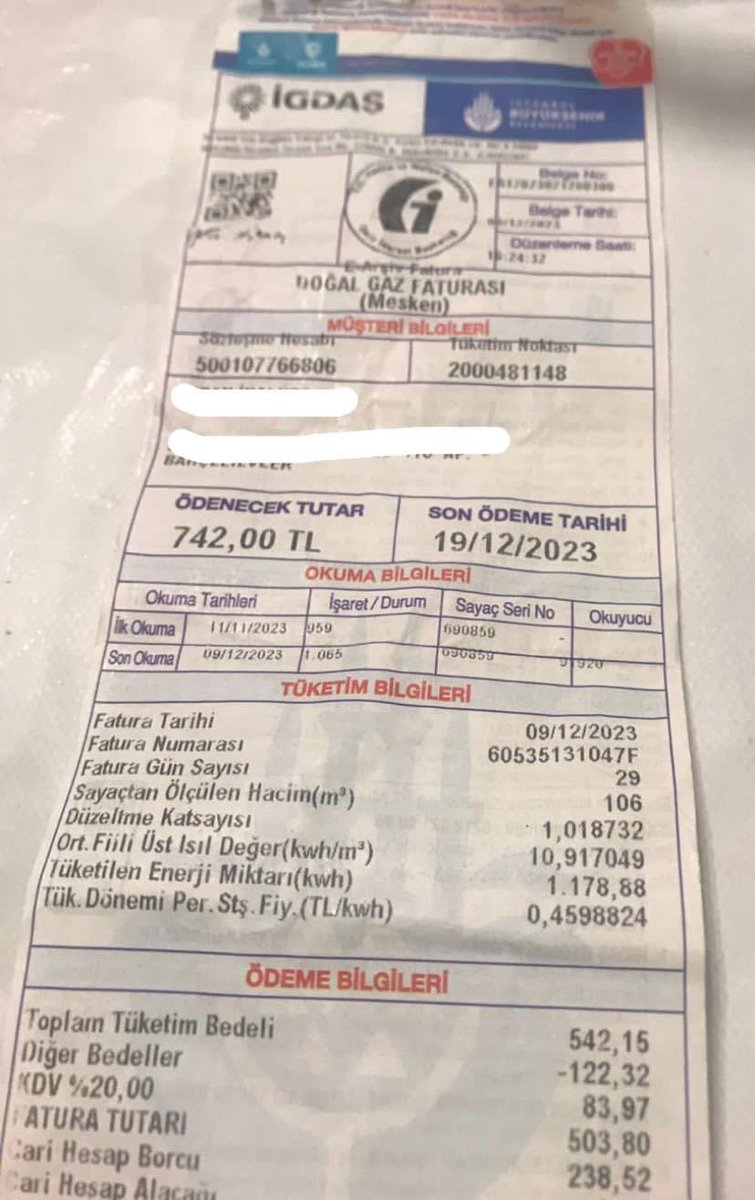 selamiaykut's tweet photo. Yapmiş olduğum ev ziyaretinde
Yardima Muhtac Ailelerimizin ödeme imkani olmadiği Elektirik,Su,Doğalgaz Faturalarina denk geldik siz Hayir Sevenlerimizden destek Bekliyoruz.
Mevlam Yapacağiniz ve Yapmis olduğunuz yardimlarinizi Kabul eylesin.
#Olandan #alip #olmayana #veriyoruz. https://t.co/CEJNEFfshU