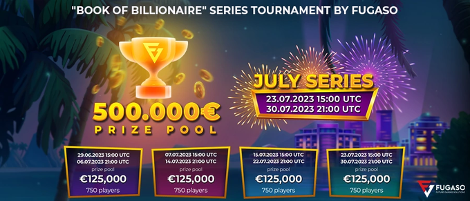 onlycasino's tweet photo. 💎Fugaso Book Of Billionaire 💎 

500.000€ Prize Pool !
Get ready to join the Book of Billionaire Celebration, brought to you by the renowned game provider Fugaso.

#Kryptosino Login Address👉https://t.co/IBLoC3YTpc

#BONUS #Casino https://t.co/bEy9aG6Mce