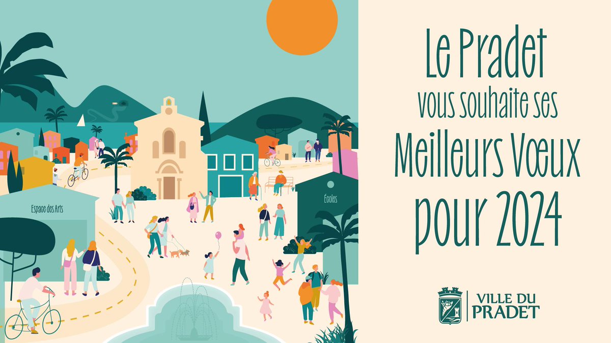 La Ville du Pradet vous souhaite une belle et heureuse année 2024 🌟