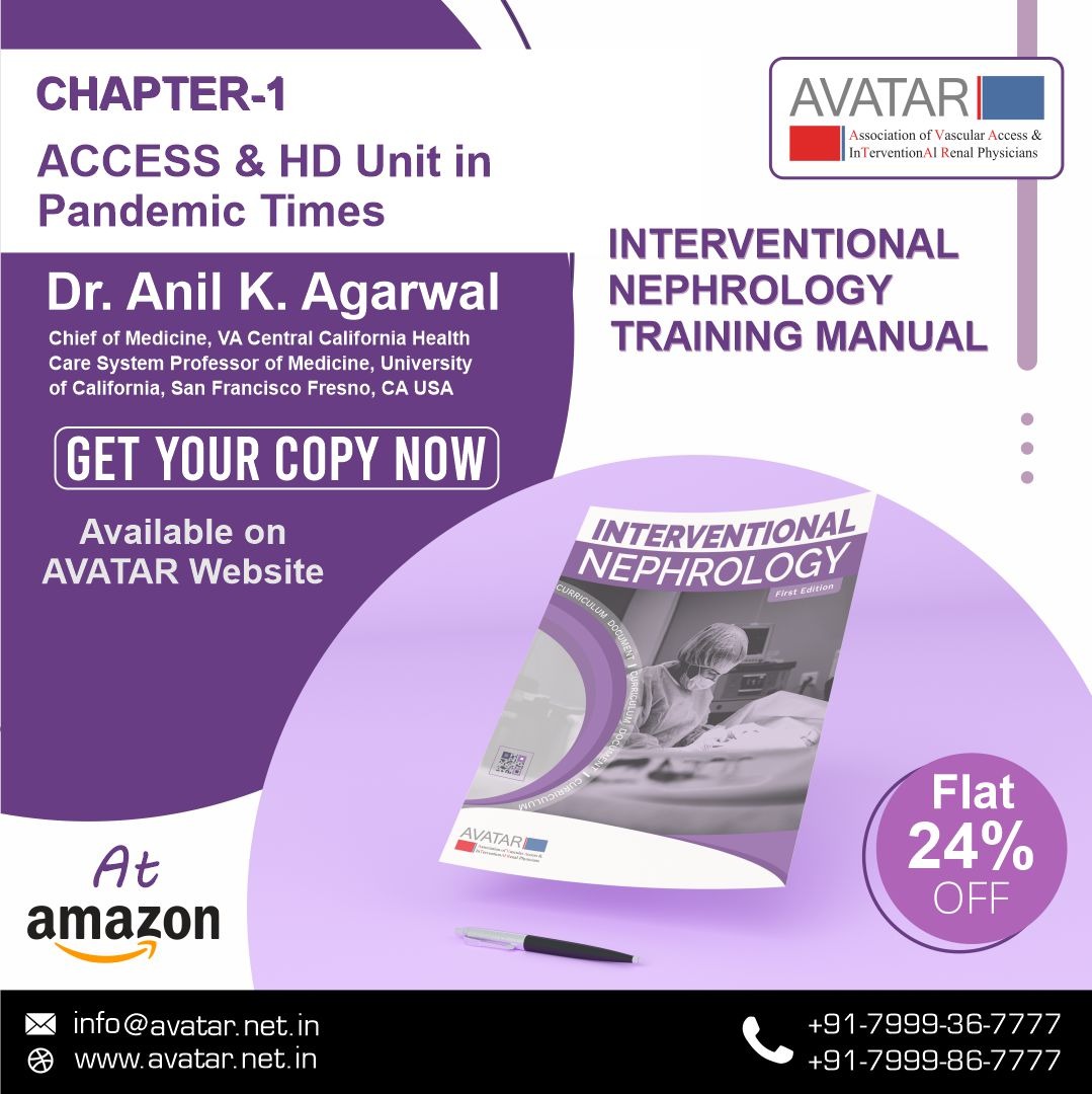 Welcoming Year 2024 with Flat 24% off on Interventional Nephrology Hand Book. Prepared & designed by Masters. Chapter 1 by Dr. Anil K Agarwal Get your cop[y now from #amazon : rb.gy/l6b0g9or #avatarwebsite : avatar.net.in/Home/book_type Applicable till stocks last