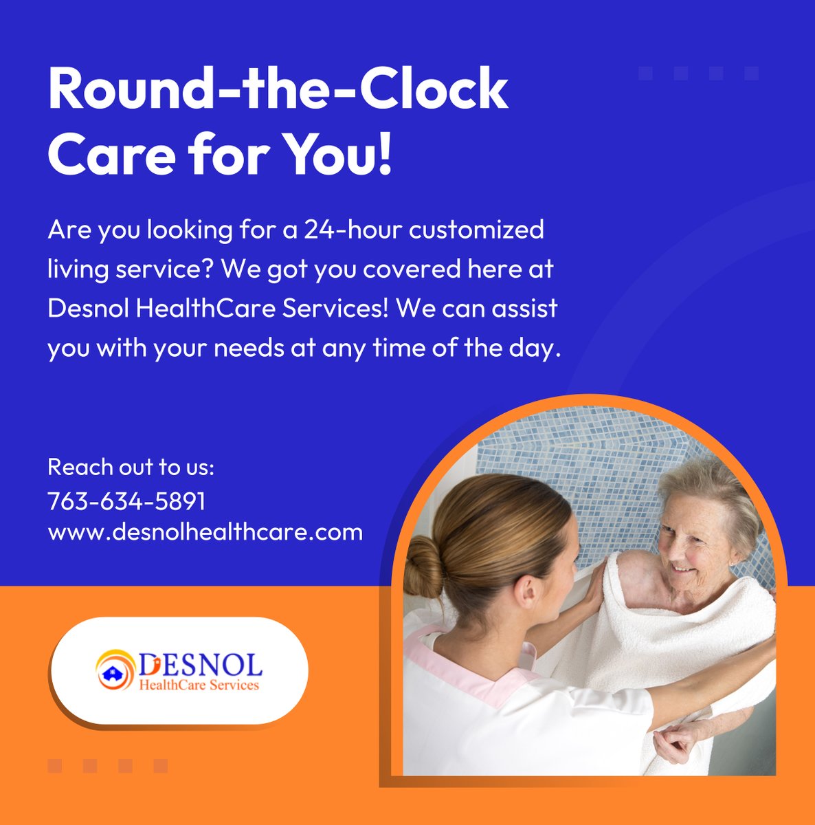 Our services cover assistance with activities of daily living (ADL) such as bathing, dressing, grooming, and personal care. We got your round-the-clock needs covered! Contact us today for more details.

#HealthCareServices #BrooklynCenterMN #RoundTheClockCare