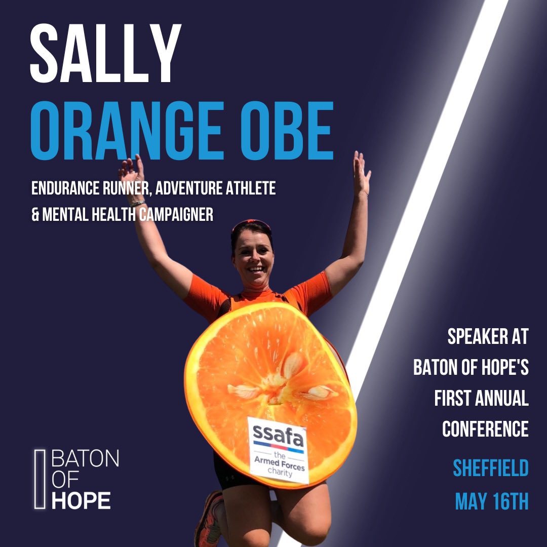 She survived profound mental health challenges and overcame some of the world’s toughest physical endurance events. Sally Orange MBE: Breaking records…breaking stigma…confirmed as another speaker at the #BatonofHopeUK inaugural national conference tinyurl.com/2p8xsxvx