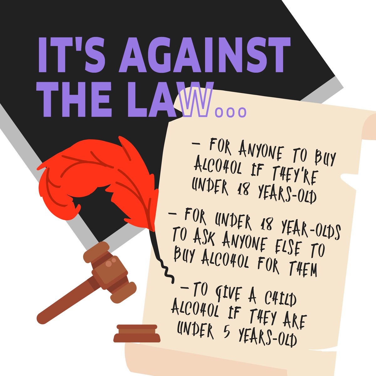 TheTalkOrg's tweet image. Do you know the laws of underage drinking? 🍻

Understanding the law around underage drinking is crucial to make safe and responsible choices. Let's respect the rules by staying informed and knowing the laws ✍️