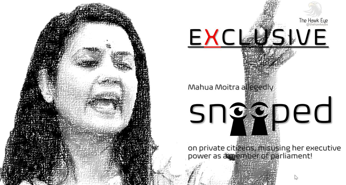 #EXCLUSIVE Mahua Moitra allegedly put illegal surveillance on her ex-boyfriend (other than Jai Anant) and his female friend. Don't miss the big names! A confidential complaint letter to CBI exposed the hypocrisy of the MP who has been vocal about 'Pegasus Story'!! 1/