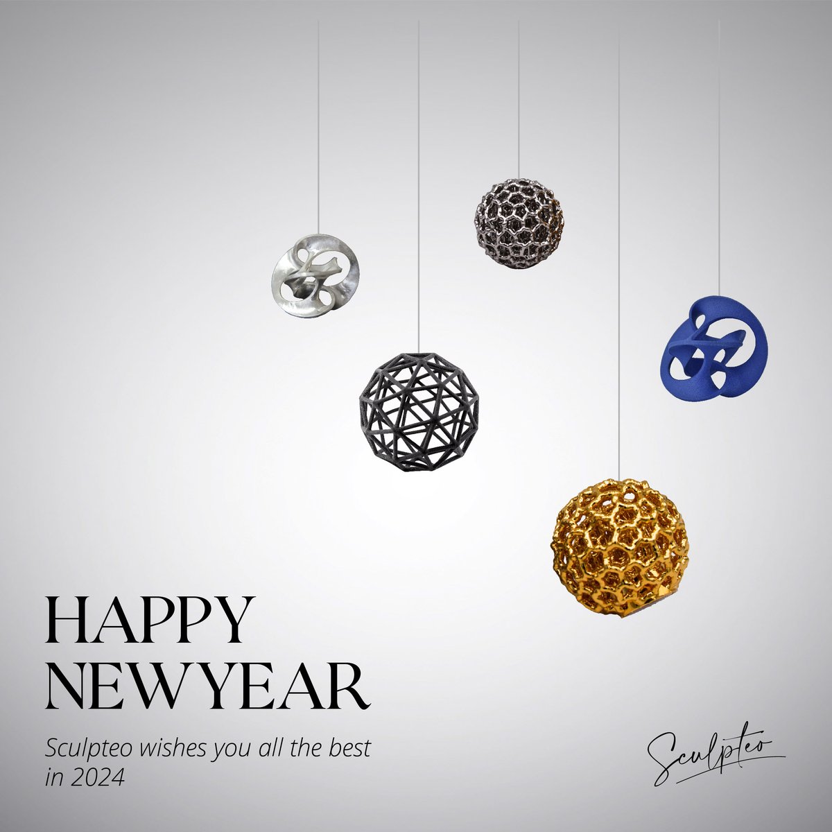 🎉 It's already time to welcome the New Year 🎉

The entire Sculpteo team wishes you a very Happy New Year! 🌠

We look forward to helping you bring your projects to fruition in 2024 

See you soon 😉
