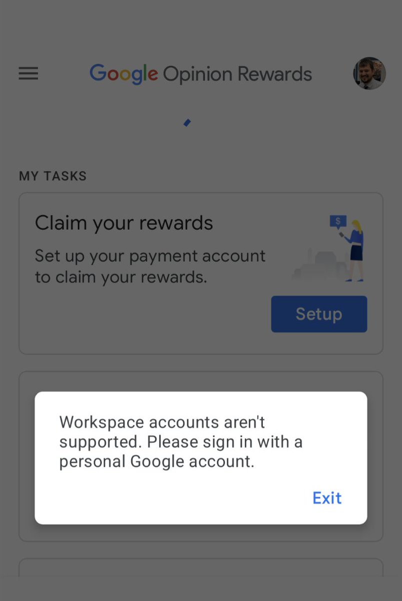 ShaneHannant's tweet photo. @betchaboy Would love to ... but finding this roadblock more and more with Google products... This is my paid personal domain. https://t.co/nTwwtNw9xr
